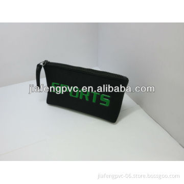 New Style Black Neoprene Sports Bag with Chunky Zipper